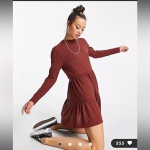 Topshop size 6 dress in rust